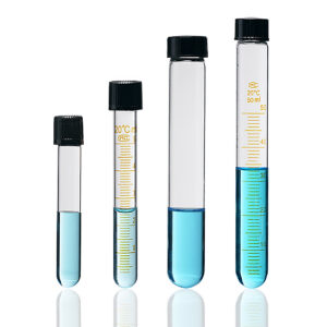 Tube en verre avec bouchon